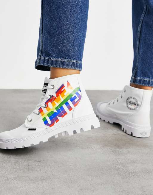 Palladium hot sale pride shoes