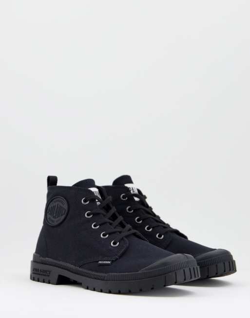 Palladium – Pampa SP20 – Canvas-Sneaker mit hohem Schaft in Schwarz