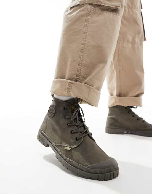 Palladium – Pampa SP20 Hi – Bruna, vaxade boots med höga skaft, 3 av 4