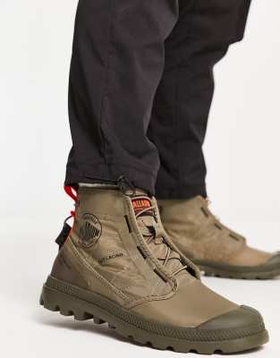 Palladium pampa travel lite boots in green - ASOS Price Checker