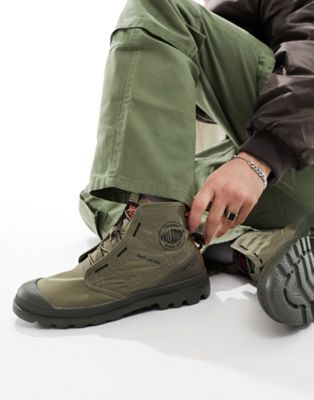 Pampa travel lite lace up boots in khaki