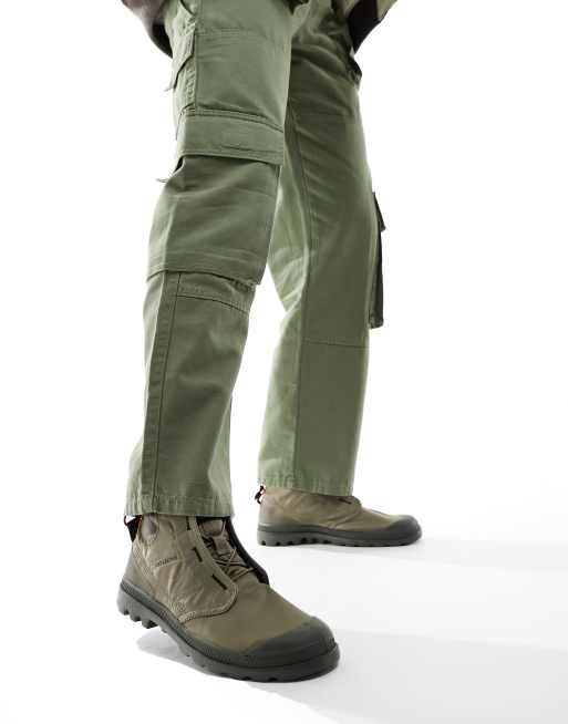 Palladium hot sale boots khaki