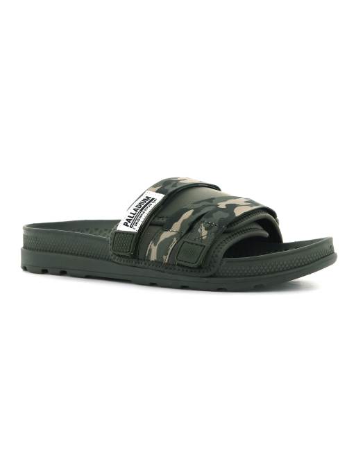 Palladium – Solea – Klapki ze wzorem moro