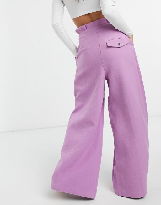 Lilac paper sale bag trousers