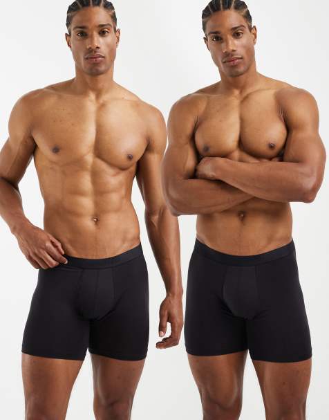 Panos Emporio Panos emporio 2 pack lyocell pouch boxer in black in black - view 1