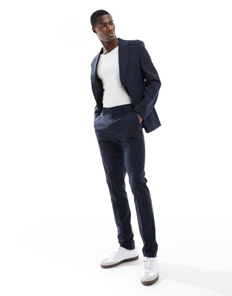 Pantalón pitillo de traje en azul marino de ASOS DESIGN - view 1