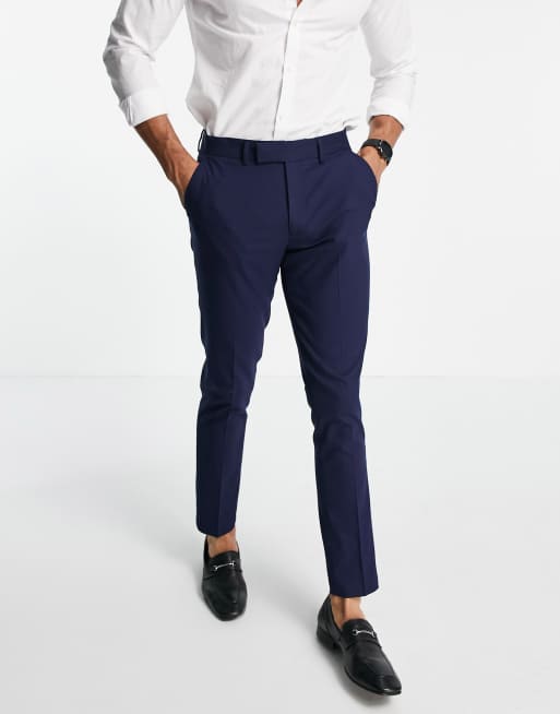 Traje ajustado en azul marino de ASOS DESIGN, 3 de 3