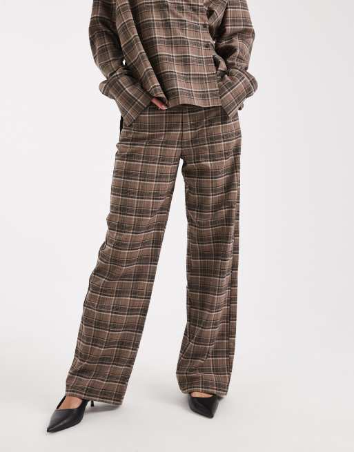 Pantalones a cuadros extragrandes de talle bajo de ASOS DESIGN (parte de un conjunto) , 2 de 4