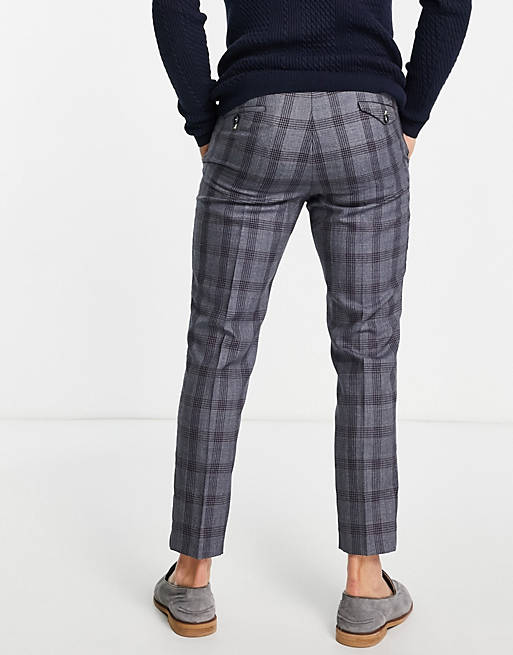 Pantalones cuadros gris oscuro Twisted Tailor | ASOS