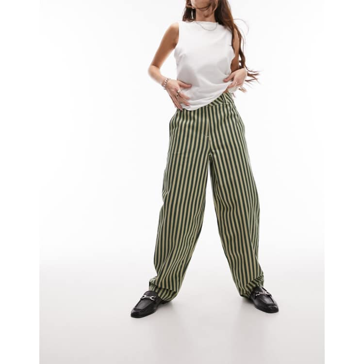 Pantalon suelto de rayas store