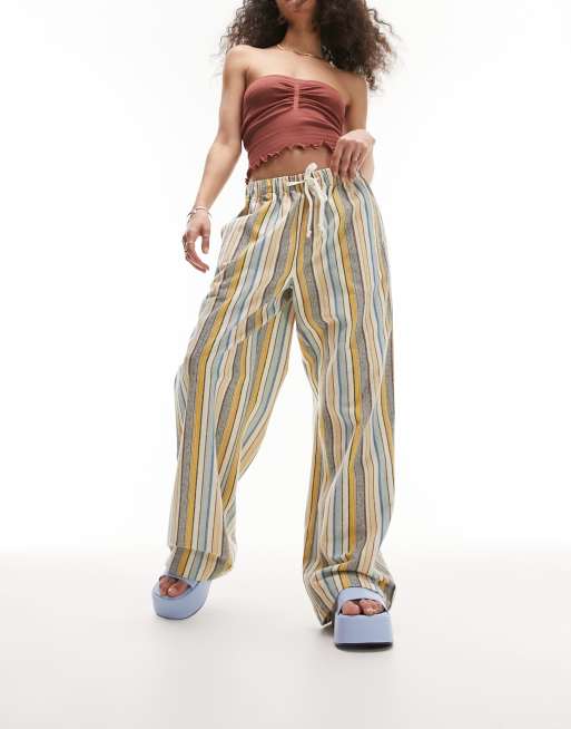 Pantalones a rayas de colores hotsell