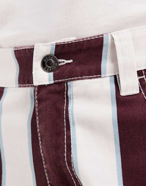 Pantalones a rayas de corte barrel de ASOS DESIGN Curve, 3 de 5
