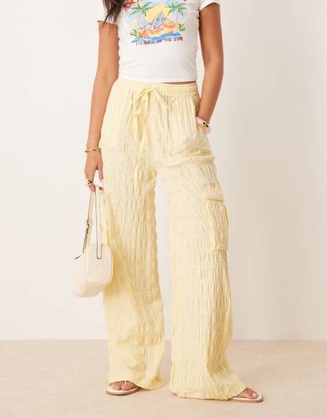 Pantalones amarillo claro a cuadros Cop de Scalpers - view 1