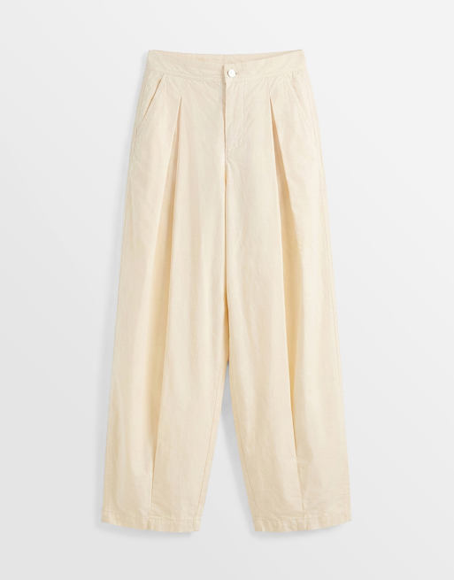 Pantalones amarillo pastel de corte globo y estilo casual de Miss Selfridge, 6 de 7