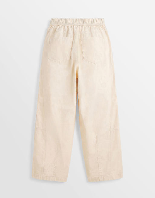 Pantalones amarillo pastel de corte globo y estilo casual de Miss Selfridge, 7 de 7
