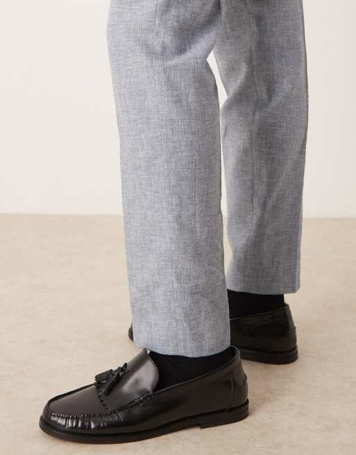Pantalones azul claro de corte estándar Malik de Selected , 5 de 5
