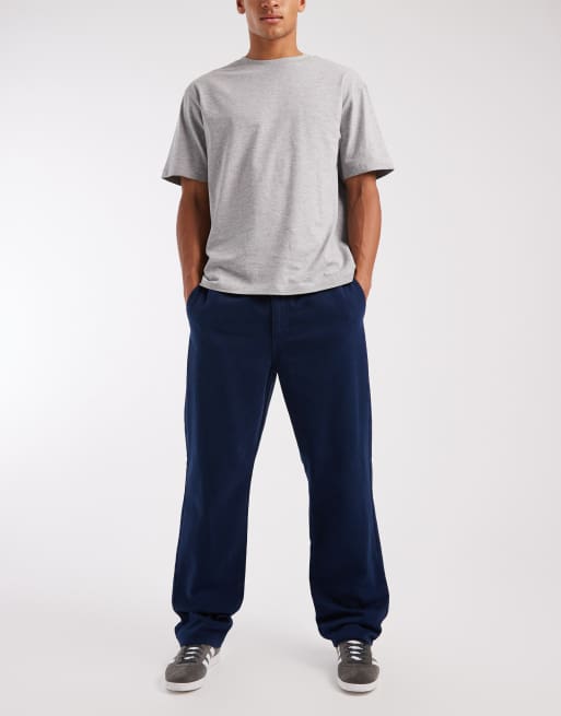 Pantalones azul marino de corte recto de ASOS DESIGN, 2 de 5