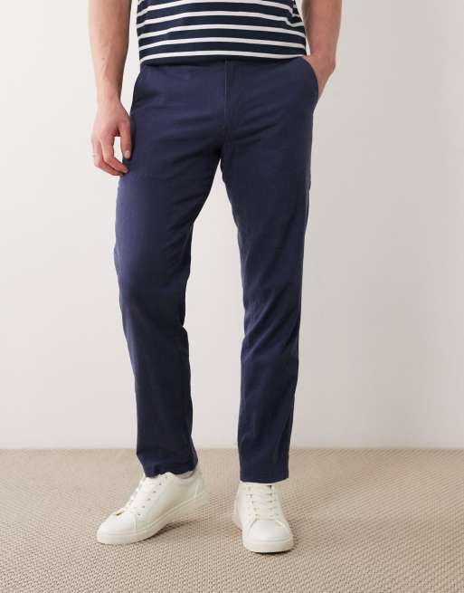 Pantalones azul marino de mezcla de lino de Jack & Jones, 2 de 5