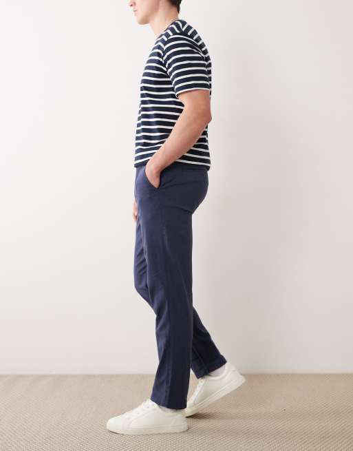 Pantalones azul marino de mezcla de lino de Jack & Jones, 3 de 5
