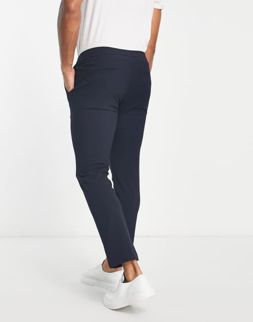 Pantalones azul marino de pernera slim de sirsaca de Jack & Jones Premium (parte de un conjunto) , 2 de 4