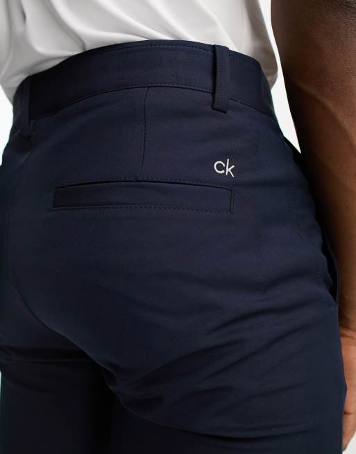 Pantalones azul marino elásticos de corte estándar Bullet de Calvin Klein Golf, 3 de 4