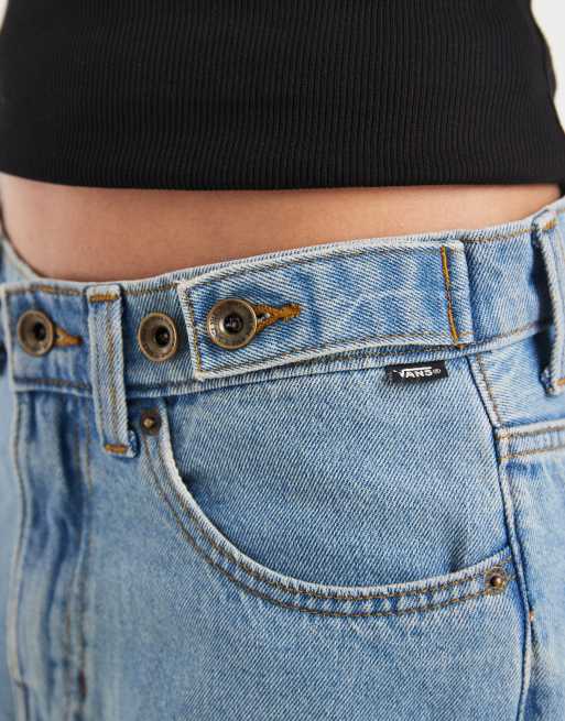 Pantalones azul medio holgados con lavado a la piedra Cinched Check 5 de Vans, 4 de 5