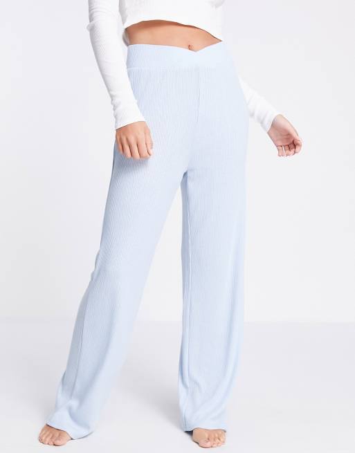 Pantalones azules claros de estar por casa de New Look (parte de un conjunto)