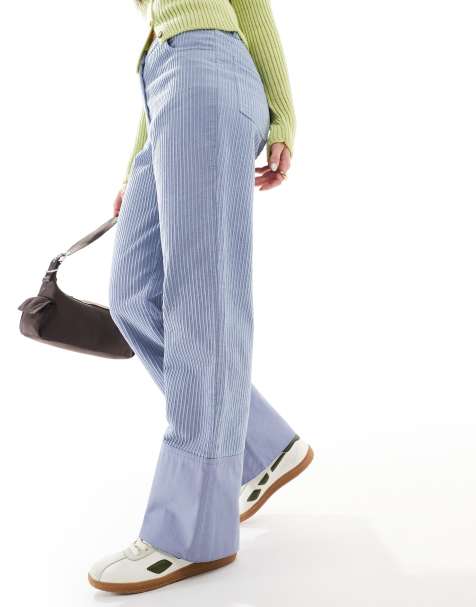 Pantalones azules de pana variada de ASOS DESIGN - view 1