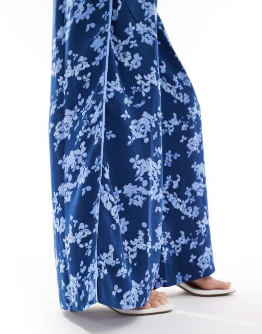 Pantalones azules de pernera ancha con diseño estampado Delphine de French Connection (parte de un conjunto), 2 de 5