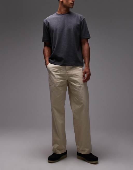 Pantalones beis claro holgados de lona Fort Smith de Dickies, 2 de 5