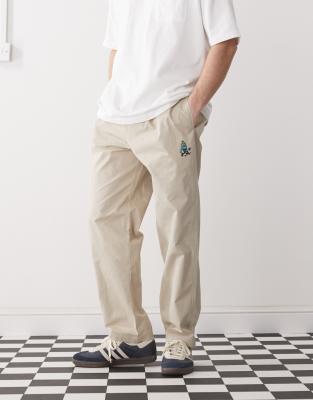 Pantalones beis de corte skater sin cierres de ICECREAM - view 1