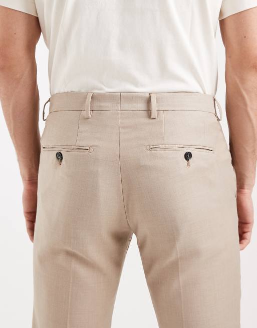 Pantalones beis de corte superslim de Jack & Jones , 4 de 5