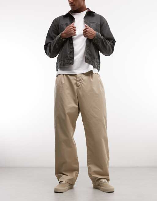 Pantalones beis de corte tapered suelto Evan de Carhartt WIP, 2 de 5