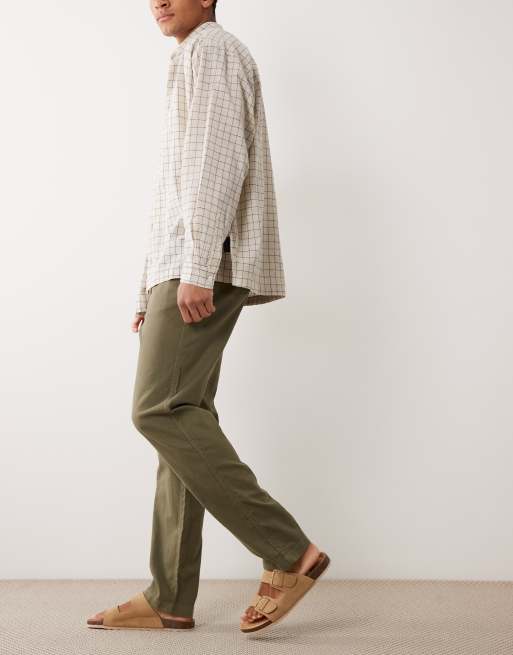 Pantalones beis de mezcla de lino de Jack & Jones, 3 de 5