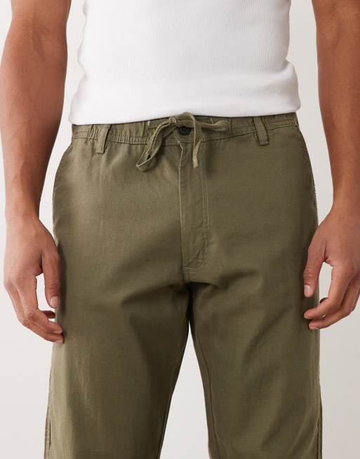 Pantalones beis de mezcla de lino de Jack & Jones, 4 de 5
