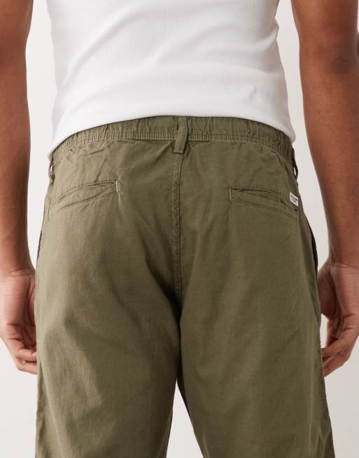 Pantalones beis de mezcla de lino de Jack & Jones, 5 de 5