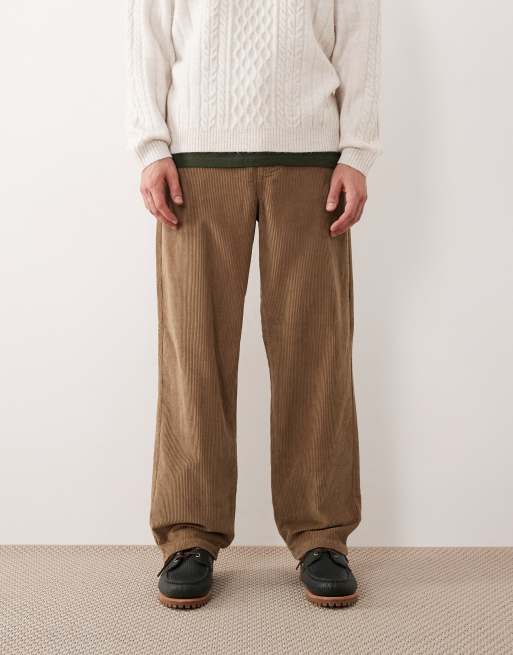 Pantalones beis holgados de pana de ASOS DESIGN, 2 de 5