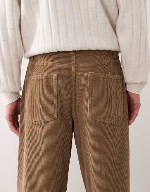 Pantalones beis holgados de pana de ASOS DESIGN, 4 de 5