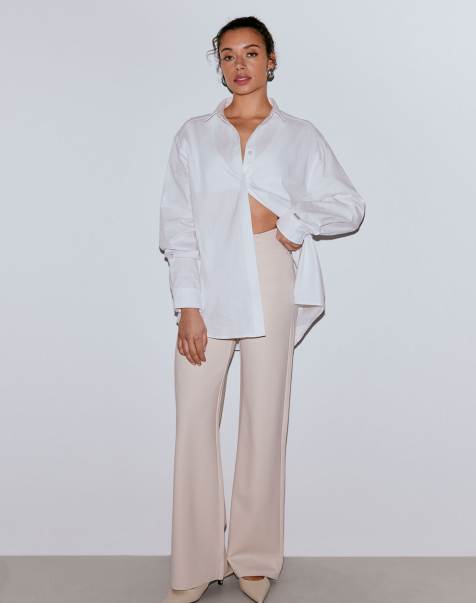 Pantalones beis Sand Luxe de Aim'n - view 1