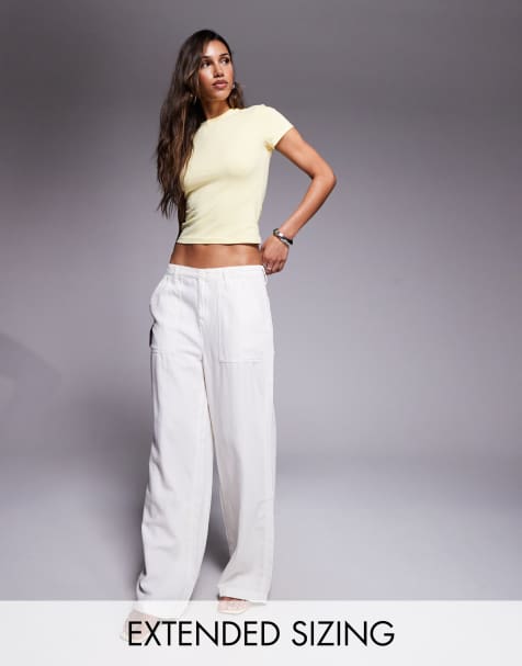 Pantalones blanco nube Lite Linen de Good American - view 1