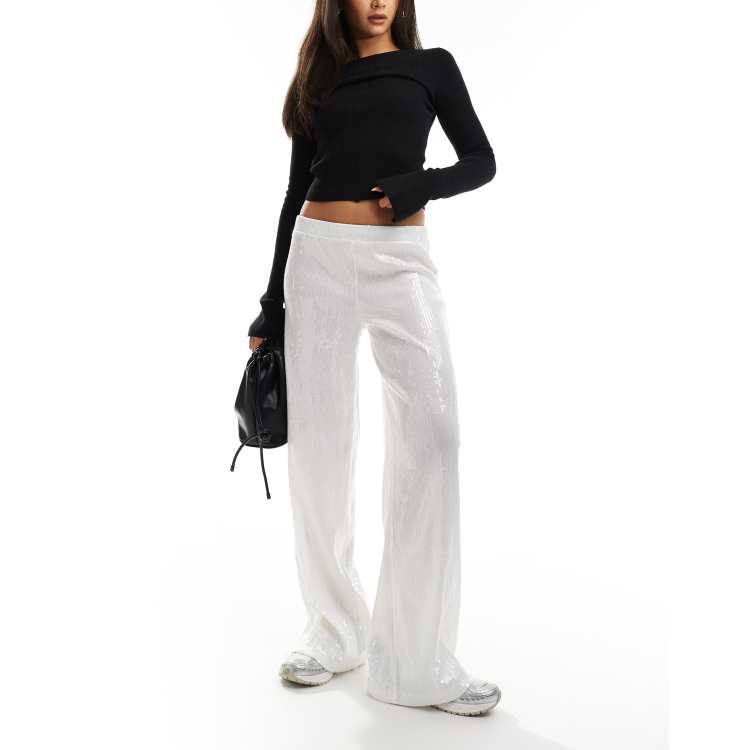 Pantalones blancos transparentes hotsell