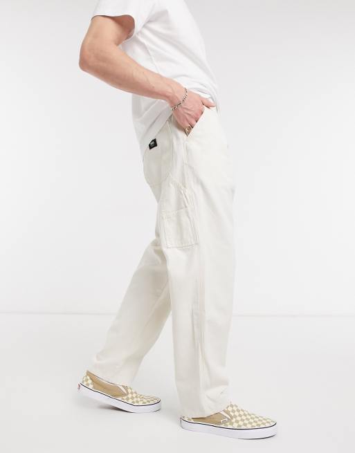 Pantalones vans blanco new arrivals