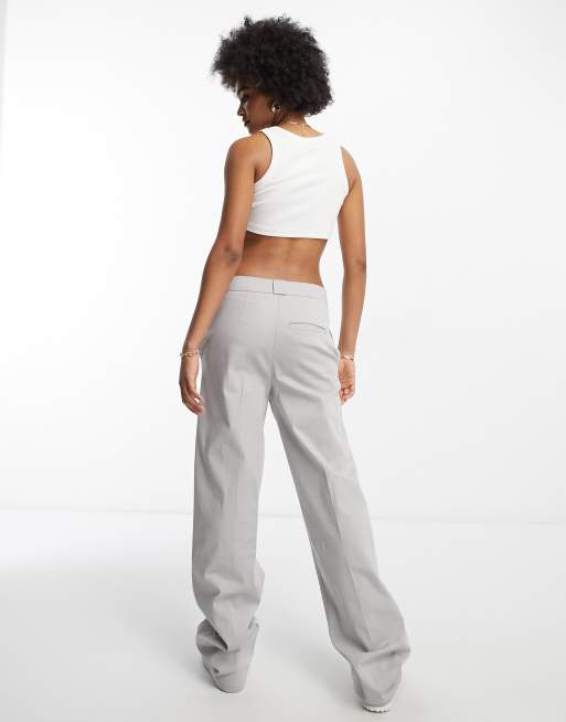 Pantalones boyfriend grises holgados de ASOS DESIGN Tall, 2 de 4