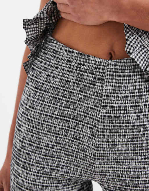 Pantalones capri fruncidos a cuadros vichy de ASOS DESIGN, 3 de 5