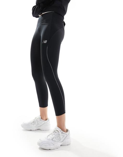 Pantalones capri negros Impact Run de New Balance ASOS