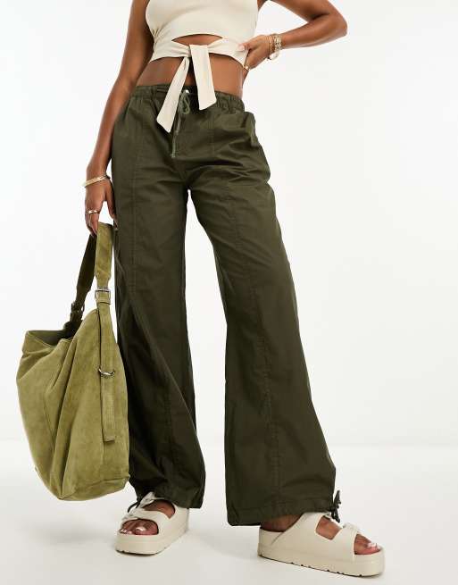 Pantalones cargo color oliva extragrandes de ASOS DESIGN