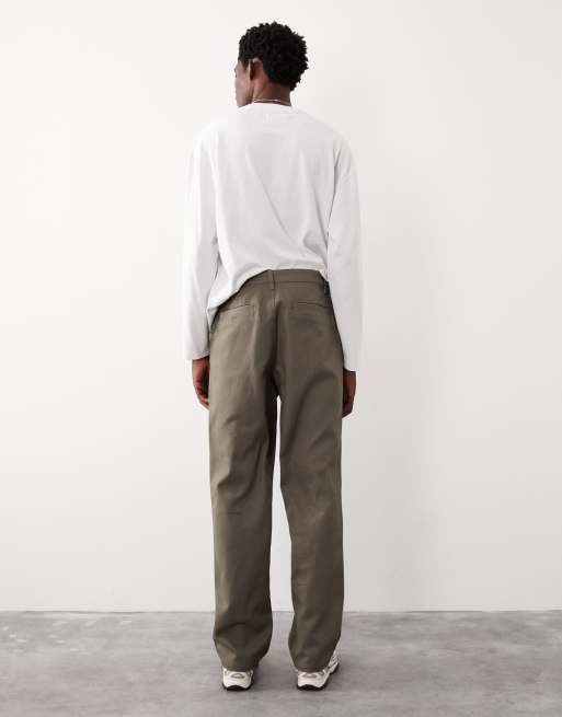 Pantalones caquis de corte recto y estilo carpintero de ASOS COLLECTIVE AC-B-253 , 3 de 7
