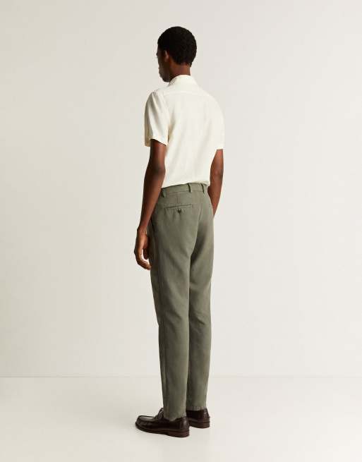 Pantalones caquis de lino Island de Scalpers ASOS