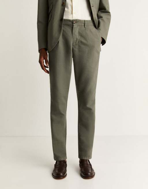 Pantalones caquis de lino Island de Scalpers ASOS