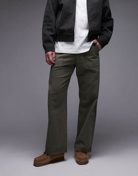 Pantalones caquis de pernera recta Heino de Double A By Wood Wood - view 1
